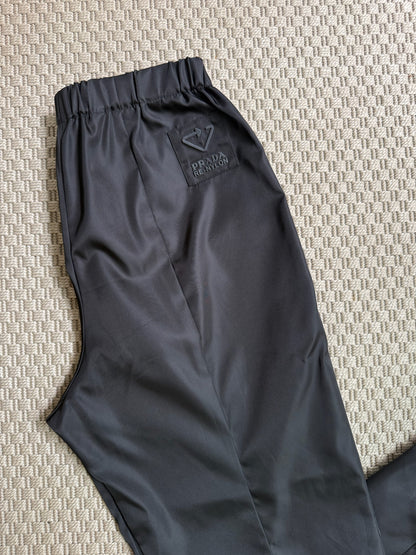 Prada Straight-Leg Re-Nylon Gabardine Trousers-42/Small