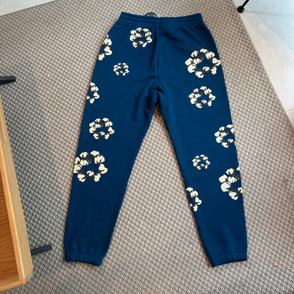 Denim Tears Navy Monochrome Wreath Tracksuit Bottoms – New In Tags Medium