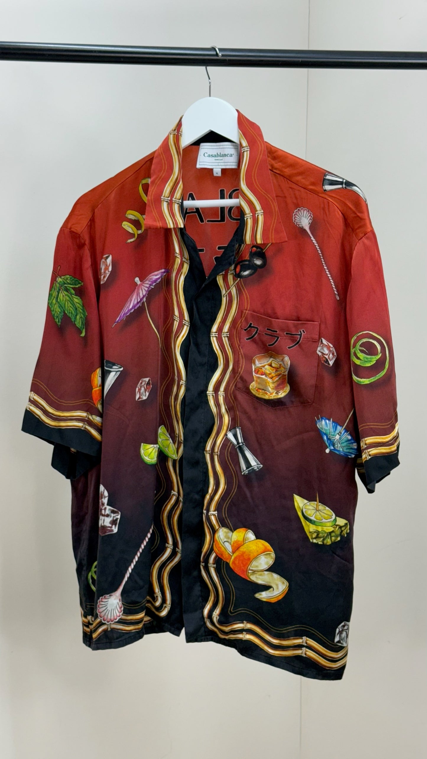 Casablanca Casa Club Sunset Silk Shirt - XL