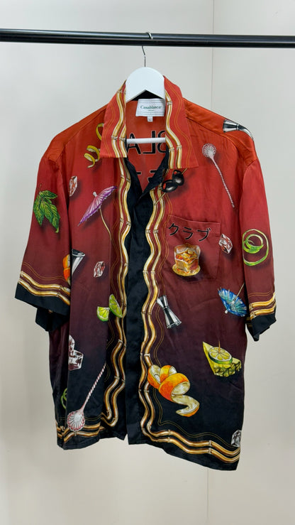 Casablanca Casa Club Sunset Silk Shirt - XL