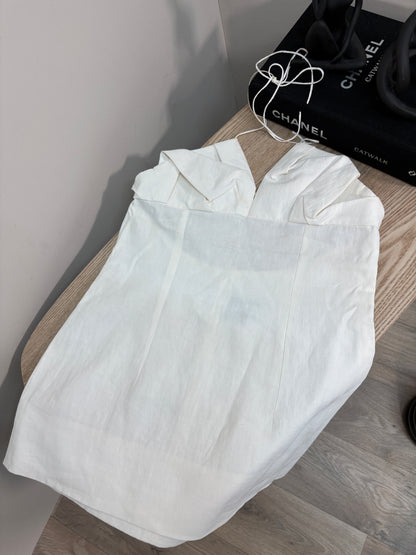 Jacquemus Bambino Linen Halterneck Mini Dress - 40