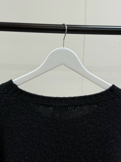 Celine Black Wool Mouth Knited Jumper - Small-oversize