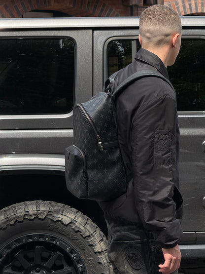 Louis Vuitton Black Discovery PM Monogram BackBag N/A