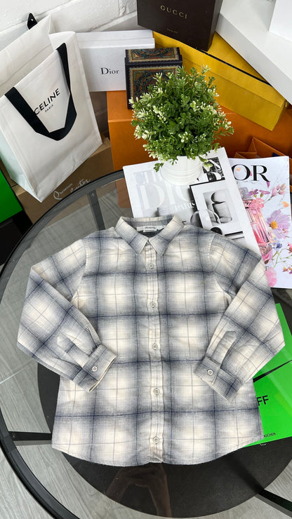 Kids Bonpoint Blue Check Shirt (Age 4)