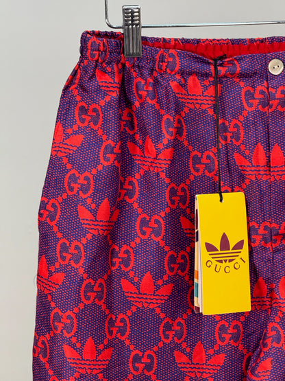 Gucci X Adidas Gucci X Adidas Pink Marco GG Trefoil Print Silk Shorts - Brand New In Tags Size 46/Small