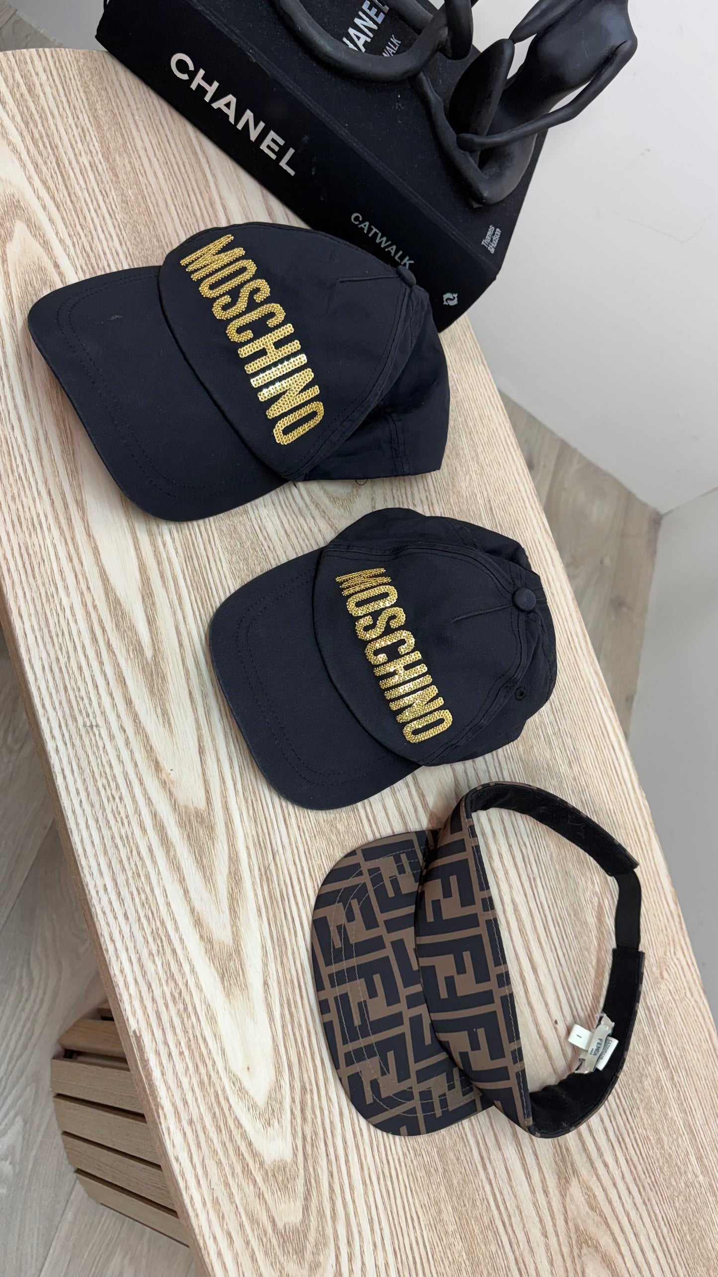 Kids Moschino Black Cap – No Label