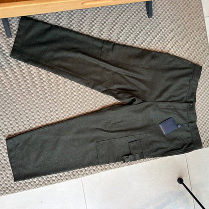 Louis Vuitton Grey Tailored Wool Cargo Trousers , brand new – IT 56