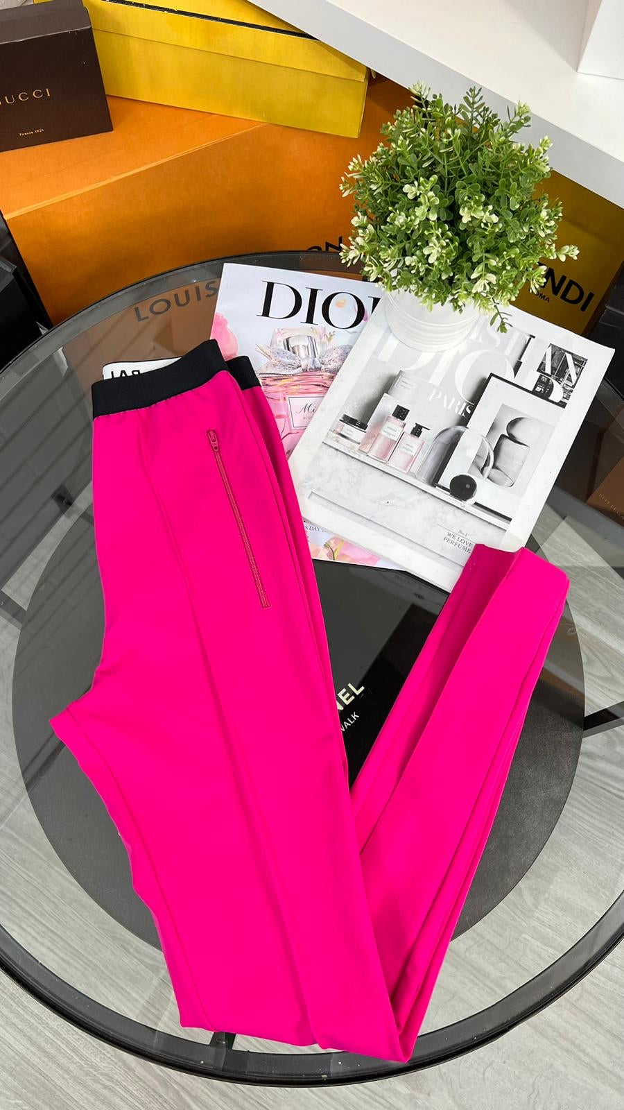 Balenciaga: Pink Athletic Leggings