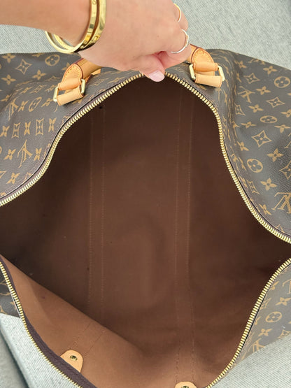Louis Vuitton Keepall Bandoulière 55 Brown Monogram Bag