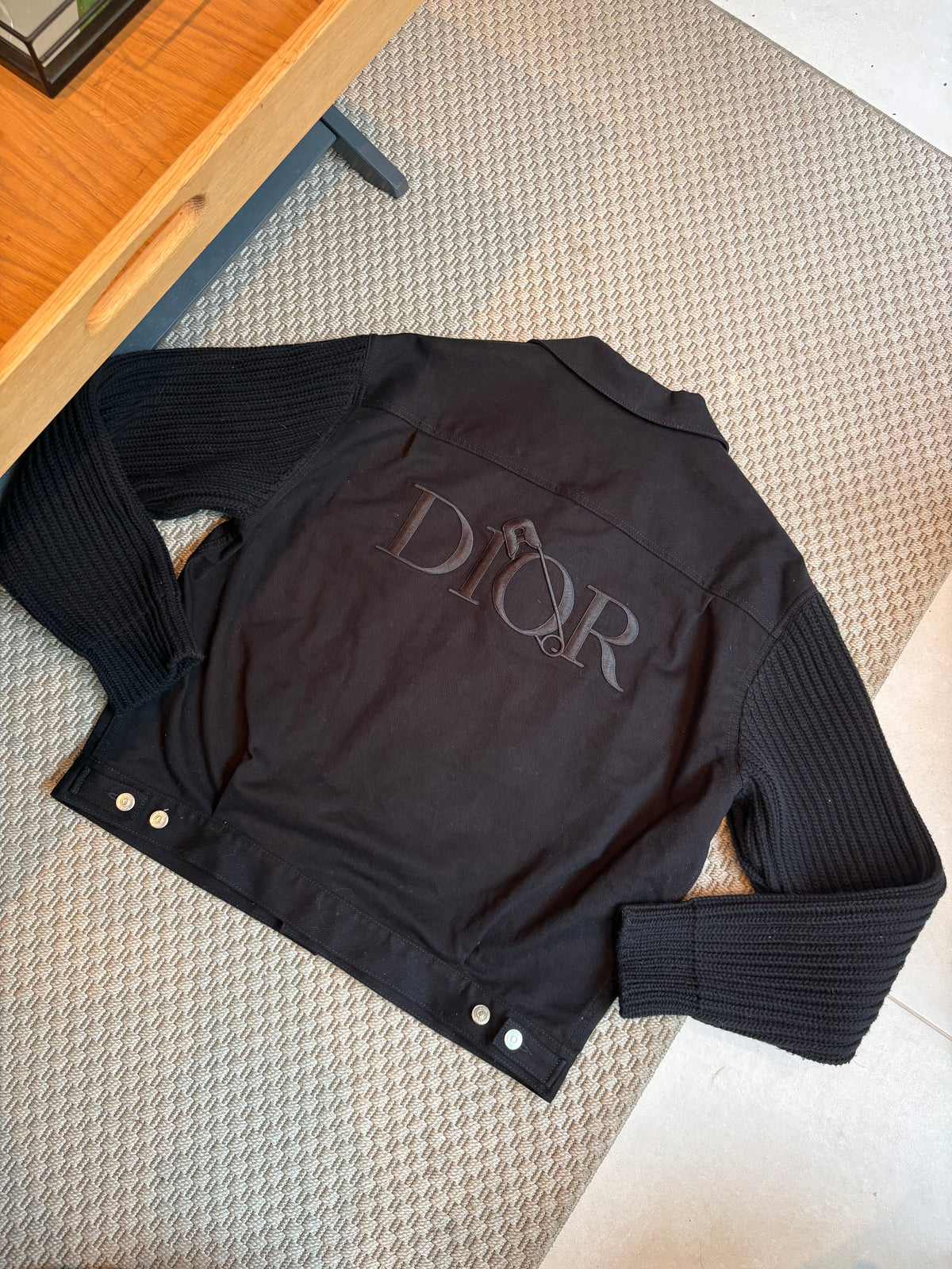 Dior Black Denim Atelier Button-Up Jacket – 54 XL/ XXL