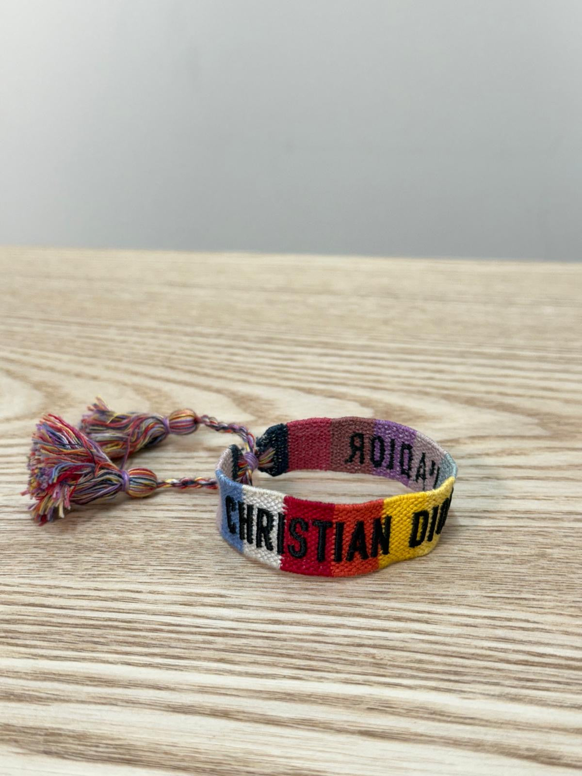 Dior Rainbow Woven 'J'Adior' Friendship Bracelet - One Size
