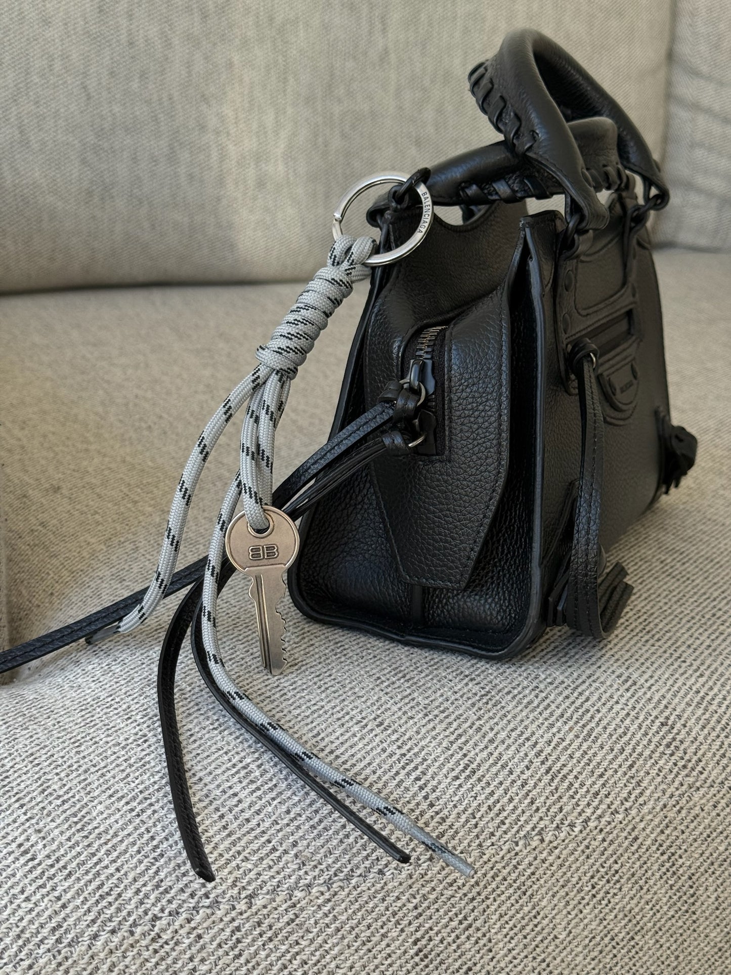 Balenciaga Grey Key Chain - One Size