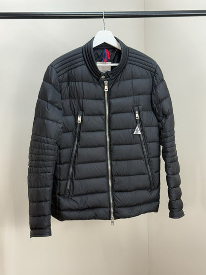 Moncler Black Zip Up Aubin Shell Padded Jacket - 4/Large