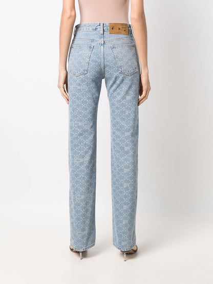 Off-White Denim Monogram Straight Jeans – W27