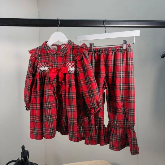 Kids Caramelo Tartan PJ Set – Age 4-5