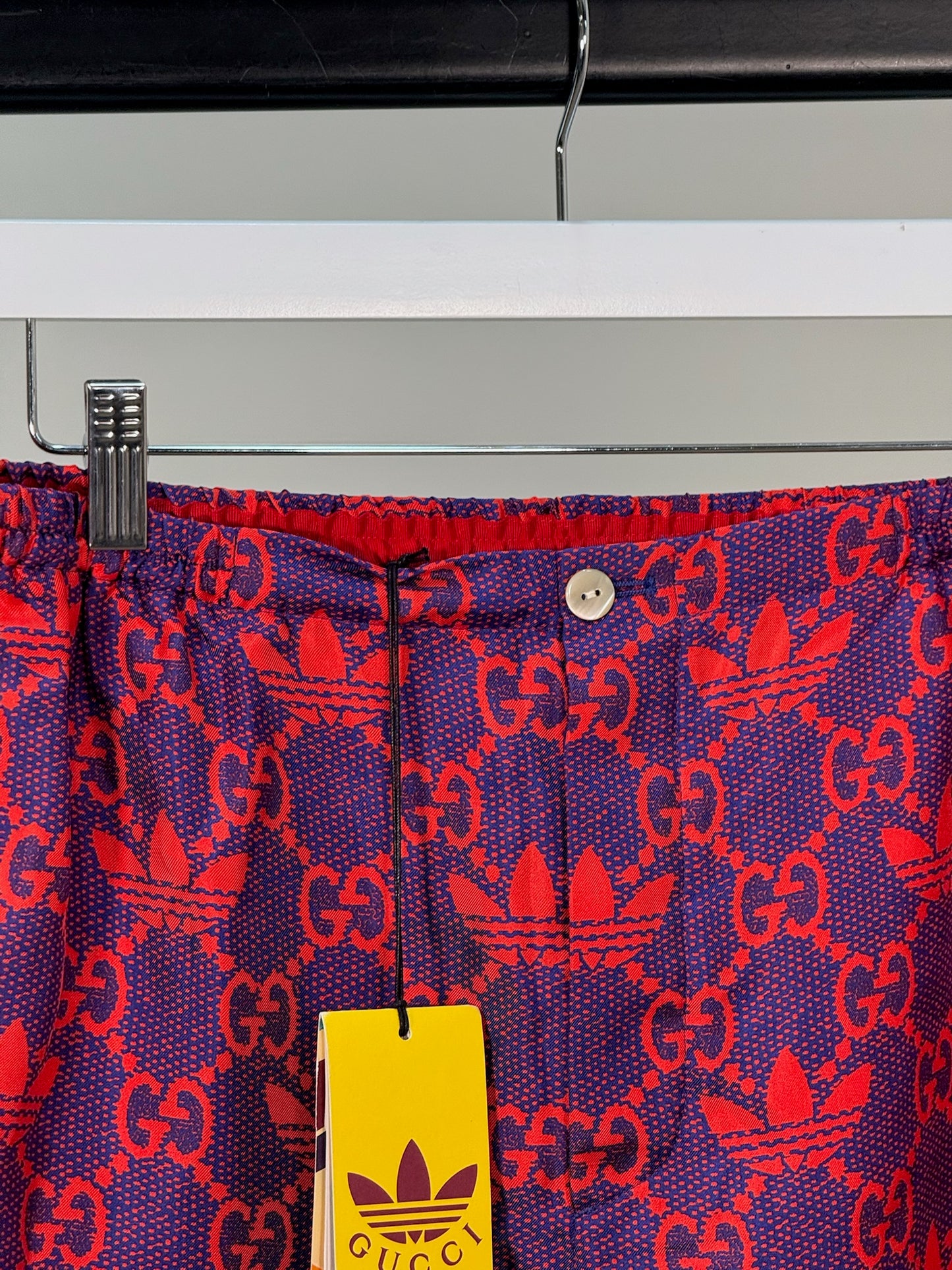 Gucci X Adidas Gucci X Adidas Pink Marco GG Trefoil Print Silk Shorts - Brand New In Tags Size 46/Small