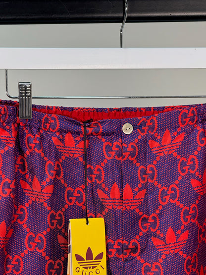 Gucci X Adidas Gucci X Adidas Pink Marco GG Trefoil Print Silk Shorts - Brand New In Tags Size 46/Small