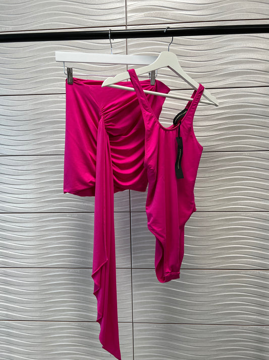 Alexander Vauthier Pink Draped Skirt - Brand New In Tags (40/S-M)