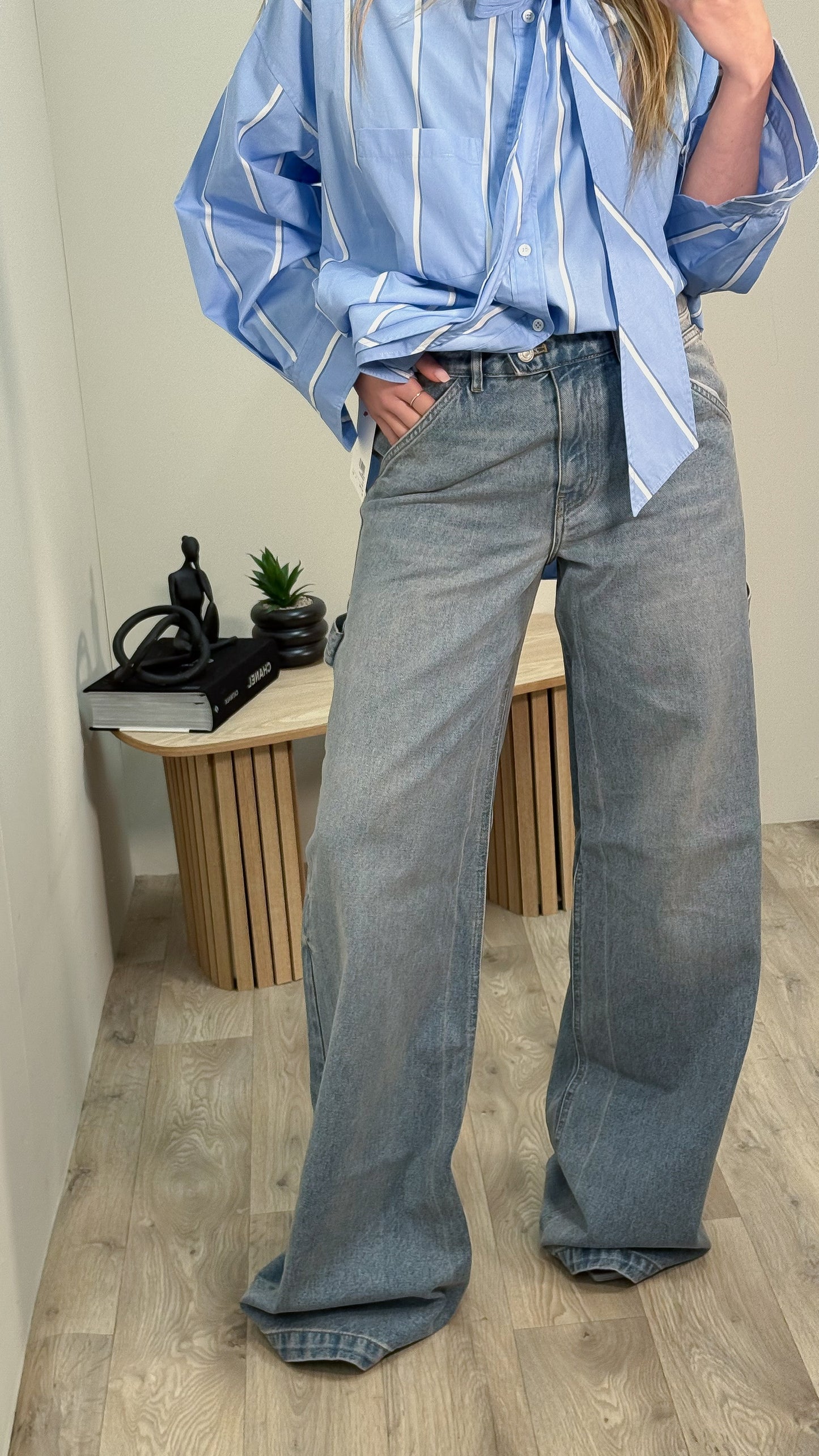 Courrégès Blue Denim Flared Jeans - Brand New In Tags 26