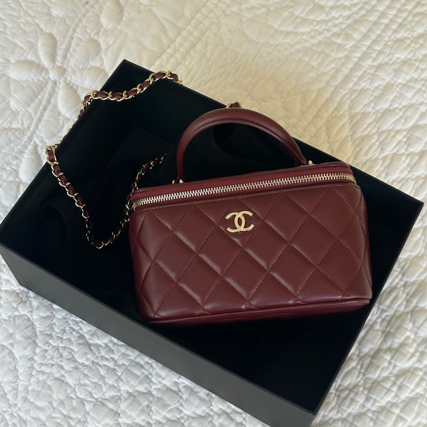 Celine Black Teen Triomphe Bag Black Calfskin Bag