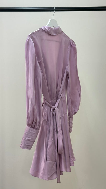 Zimmermann Lilac Silk Wrap Dress 1- UK 8/10
