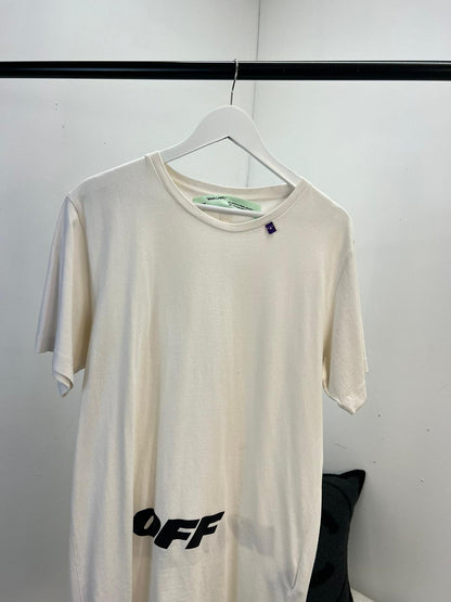 OFF-WHITE White Black Logo OFF T-Shirt - Large