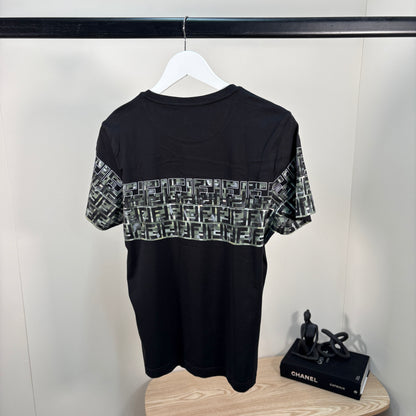 Fendi Black & Camo FF Print T-Shirt – Small