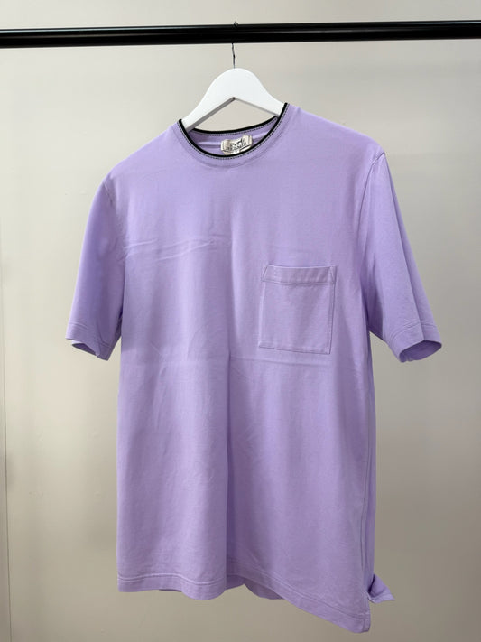 Hermes Lilac H Logo T-Shirt - medium