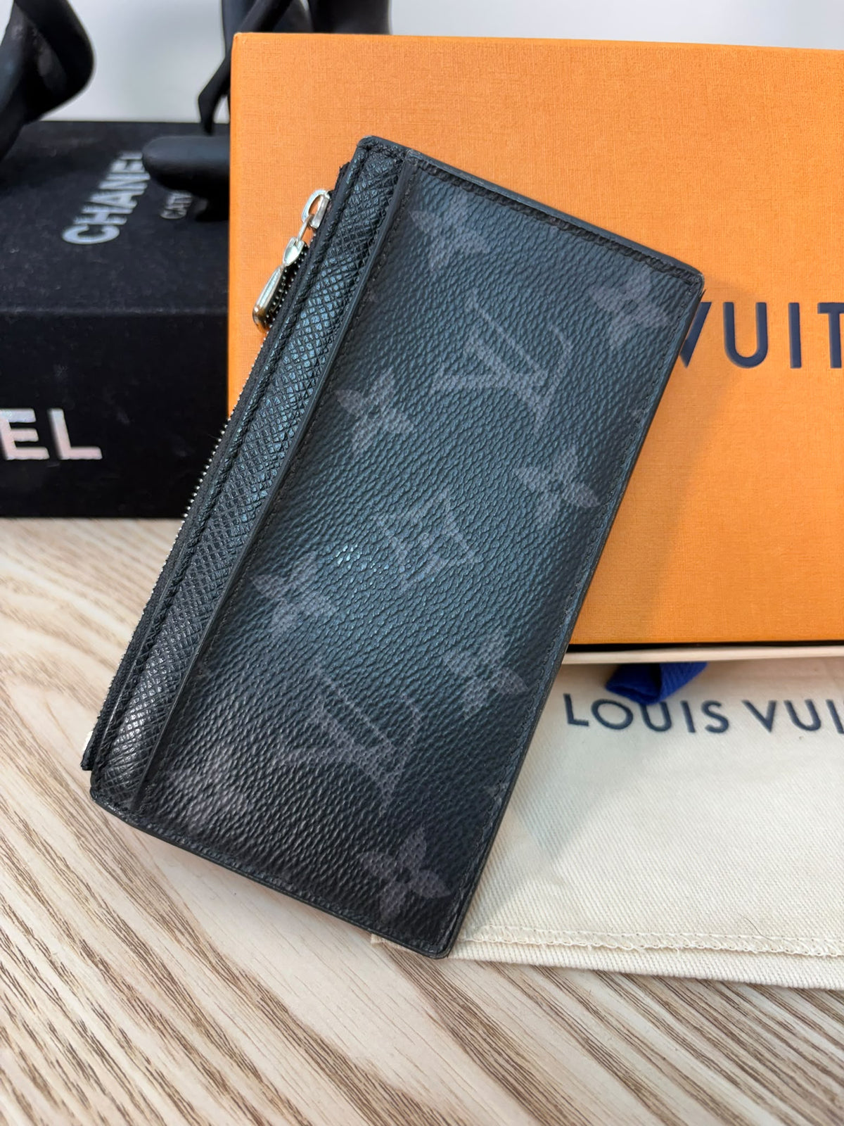 Louis Vuitton Monogram Eclipse card coin holder
