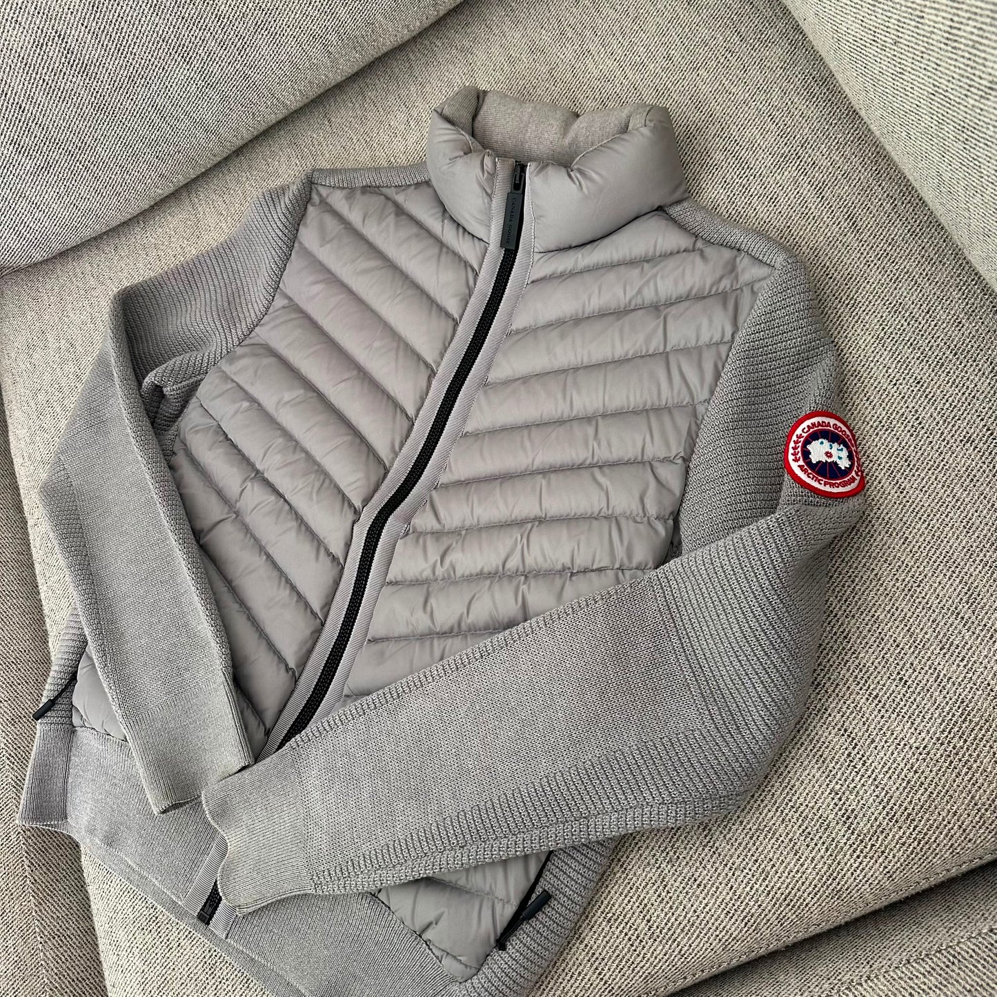 Canada Goose HyBridge Knit Jacket Grey – Small