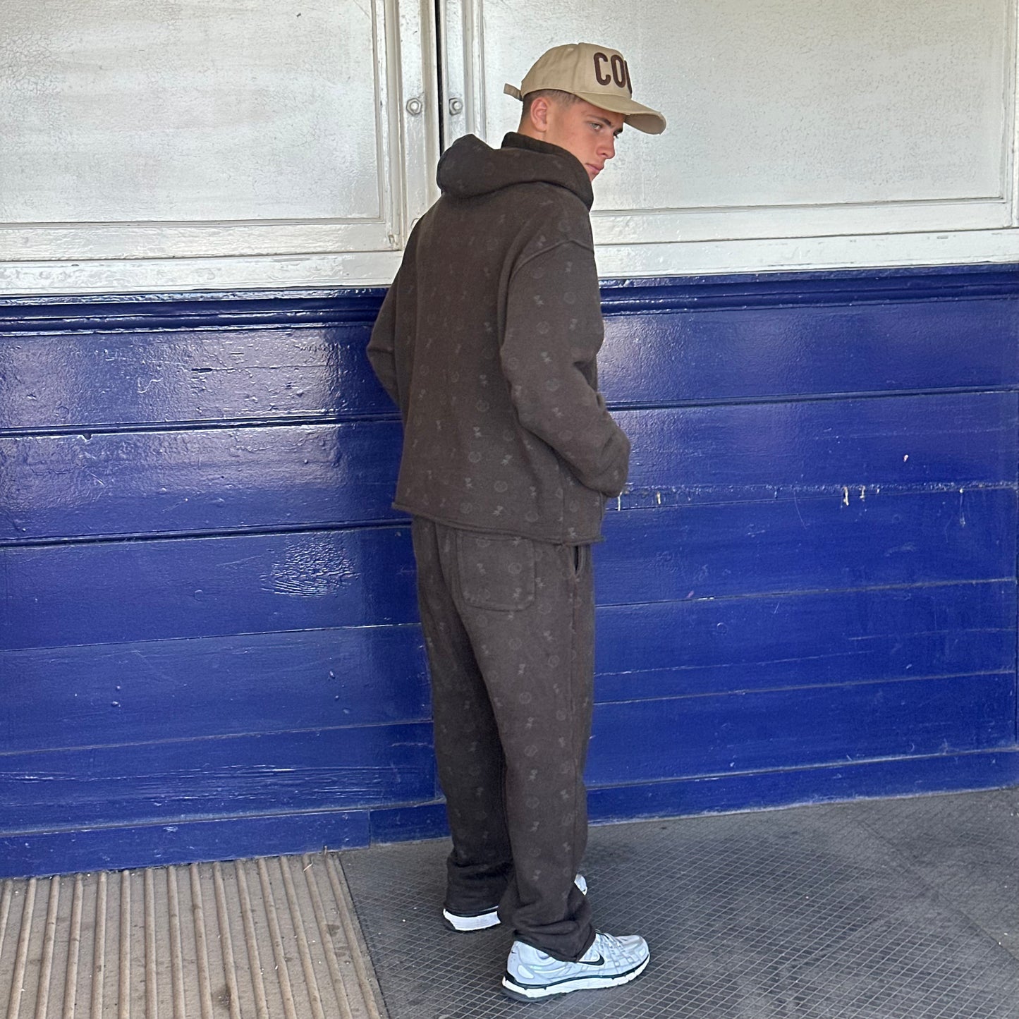 Honor The Gift Brown Monogram An Ode To An Inner City Tracksuit – Large Hoodie / Medium Bottoms
