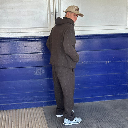 Honor The Gift Brown Monogram An Ode To An Inner City Tracksuit – Large Hoodie / Medium Bottoms