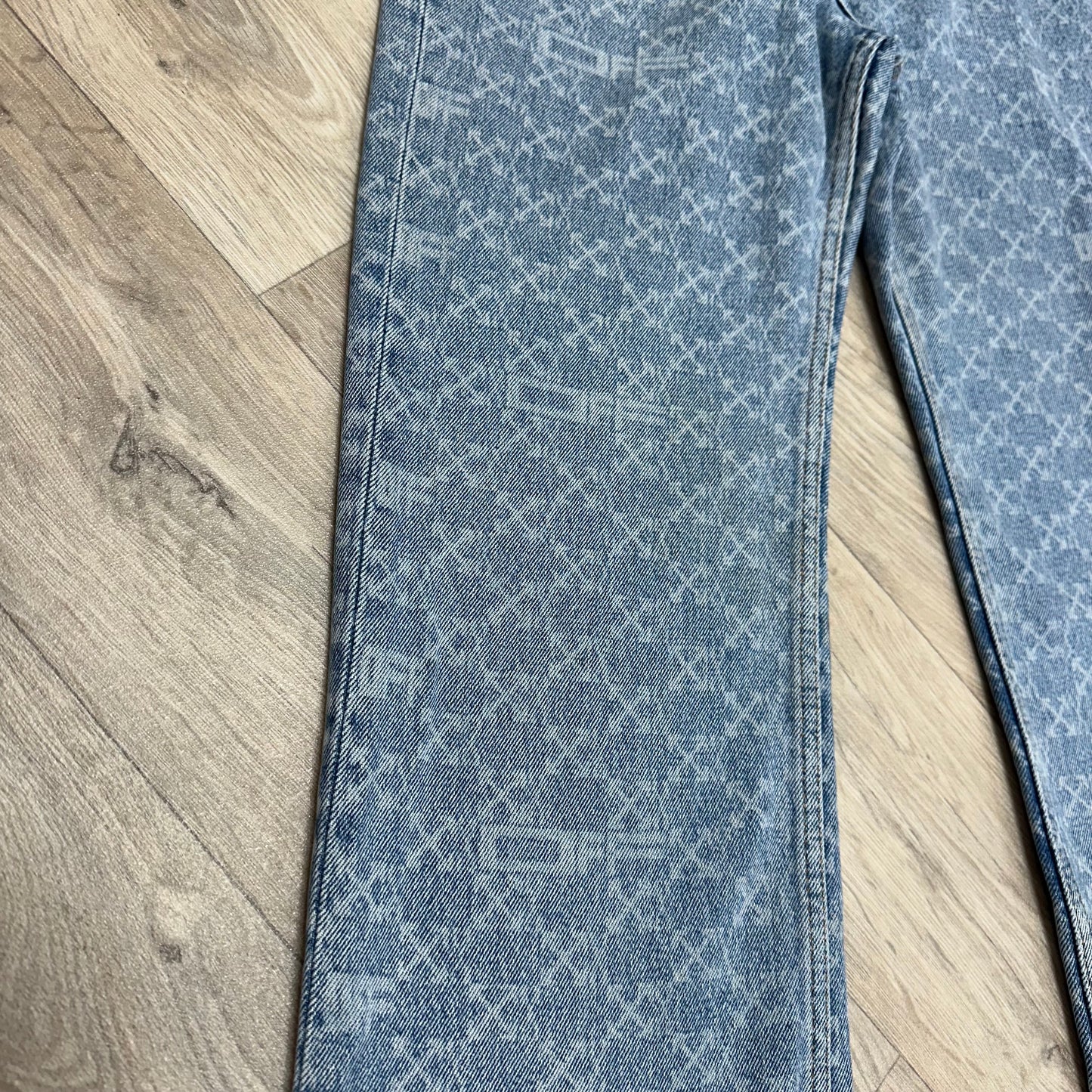 Off-White Denim Monogram Straight Jeans – W27