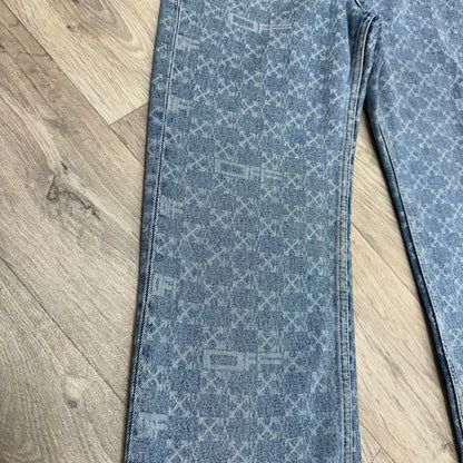Off-White Denim Monogram Straight Jeans – W27