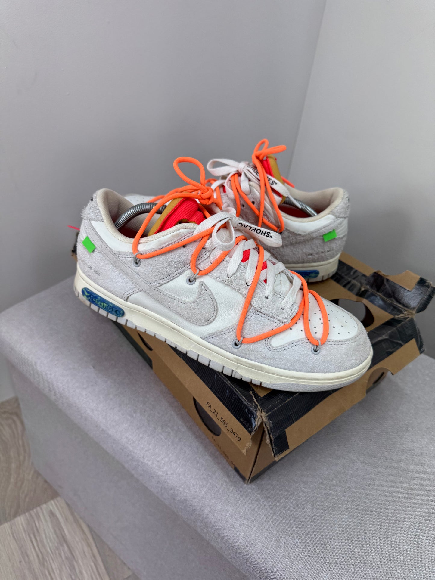 Nike Dunk low Sail /Orange Trainers-UK9