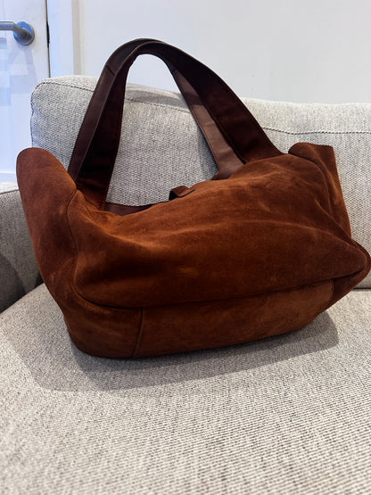 Saint Laurent Le 5 À 7 Bea Suede Tote Bag