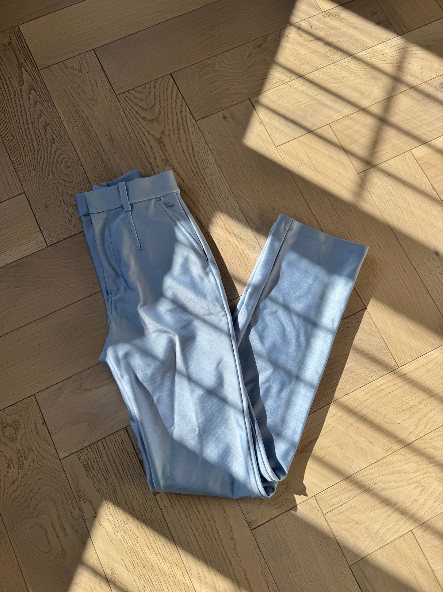 Alexander Wang Active Stretch Bodycon Pants In Blue – US 4