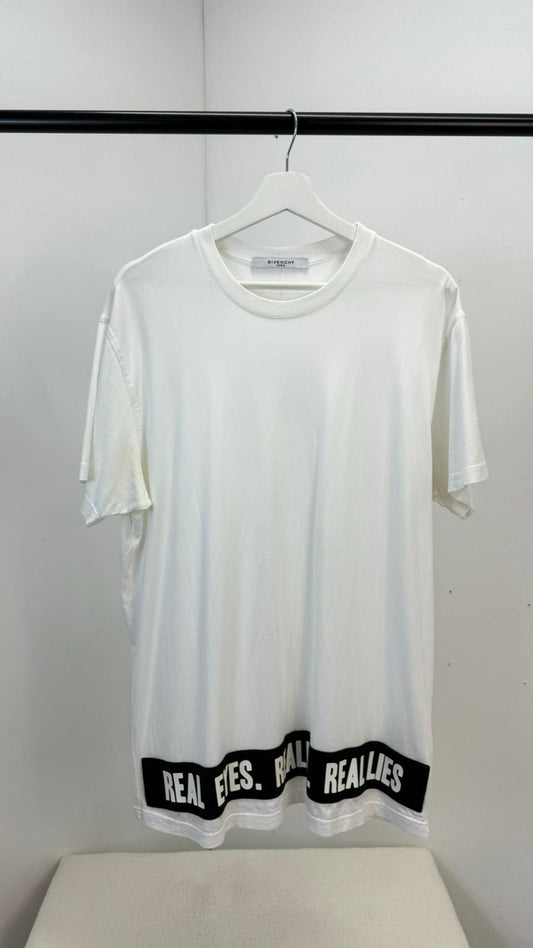 Givenchy White Real Eyes T-Shirt Oversized- XS Columbian Fit