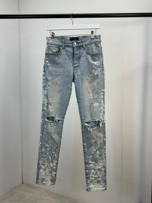 Amiri Light Blue Bleached Jeans -30