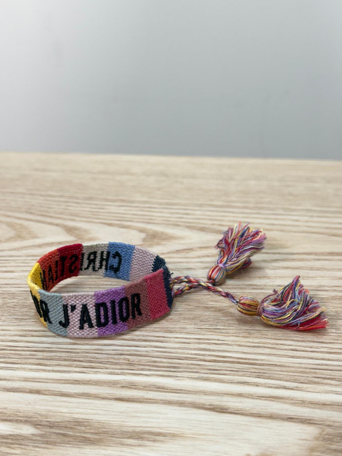 Dior Rainbow Woven 'J'Adior' Friendship Bracelet - One Size