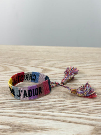 Dior Rainbow Woven 'J'Adior' Friendship Bracelet - One Size