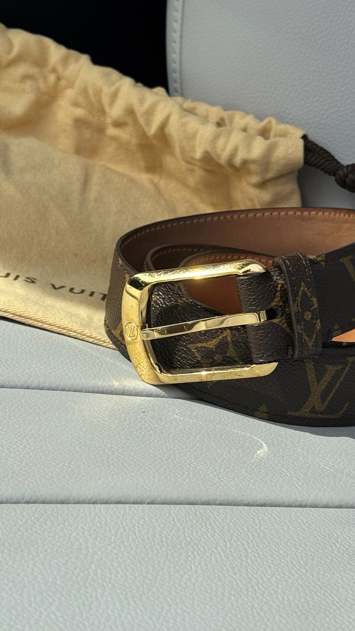 Louis Vuitton Women’s brown monogram belt- 80| 32 UK 6