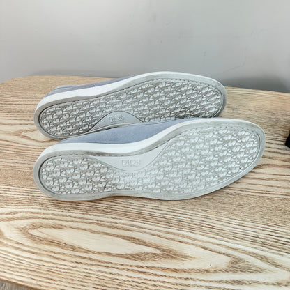 Dior Granville Light Grey Suede Oblique Loafer – UK 8