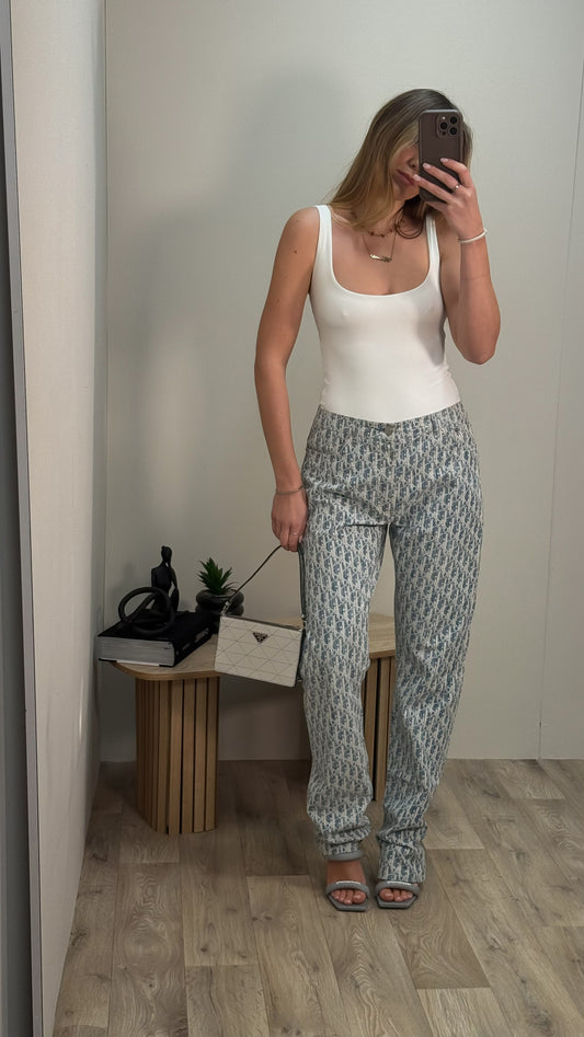 Dior Monogram Oblique Unisex Slim Fit Jeans - 34