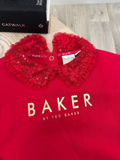 Kids Ted Baker Red Jumper – Age 3-4