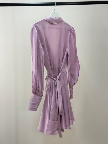 Zimmermann Lilac Silk Wrap Dress 1- UK 8/10