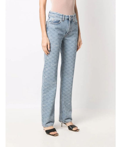 Off-White Denim Monogram Straight Jeans – W27