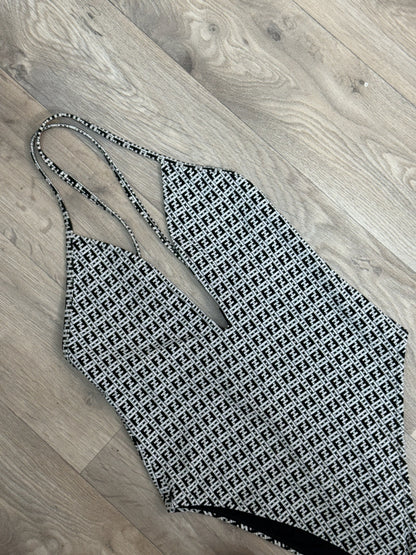 Fendi Black And White FF Swimsuit - M/10/42