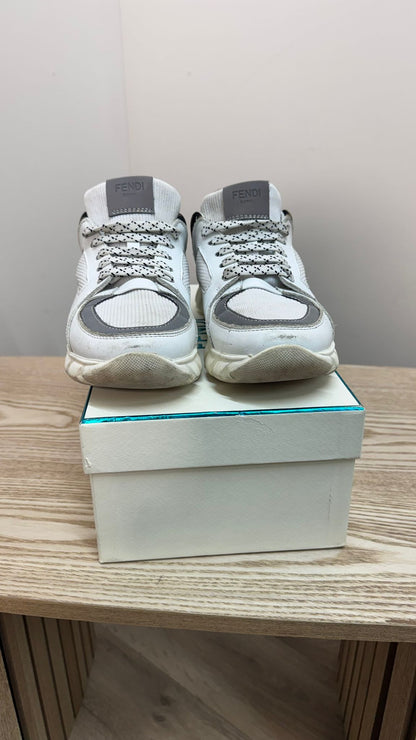 Kids Fendi Kids White FF Trainers – EU 37 / UK 4