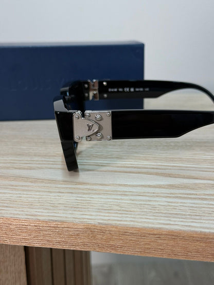 Louis Vuitton Black Silver LV Match Sunglasses - One Size